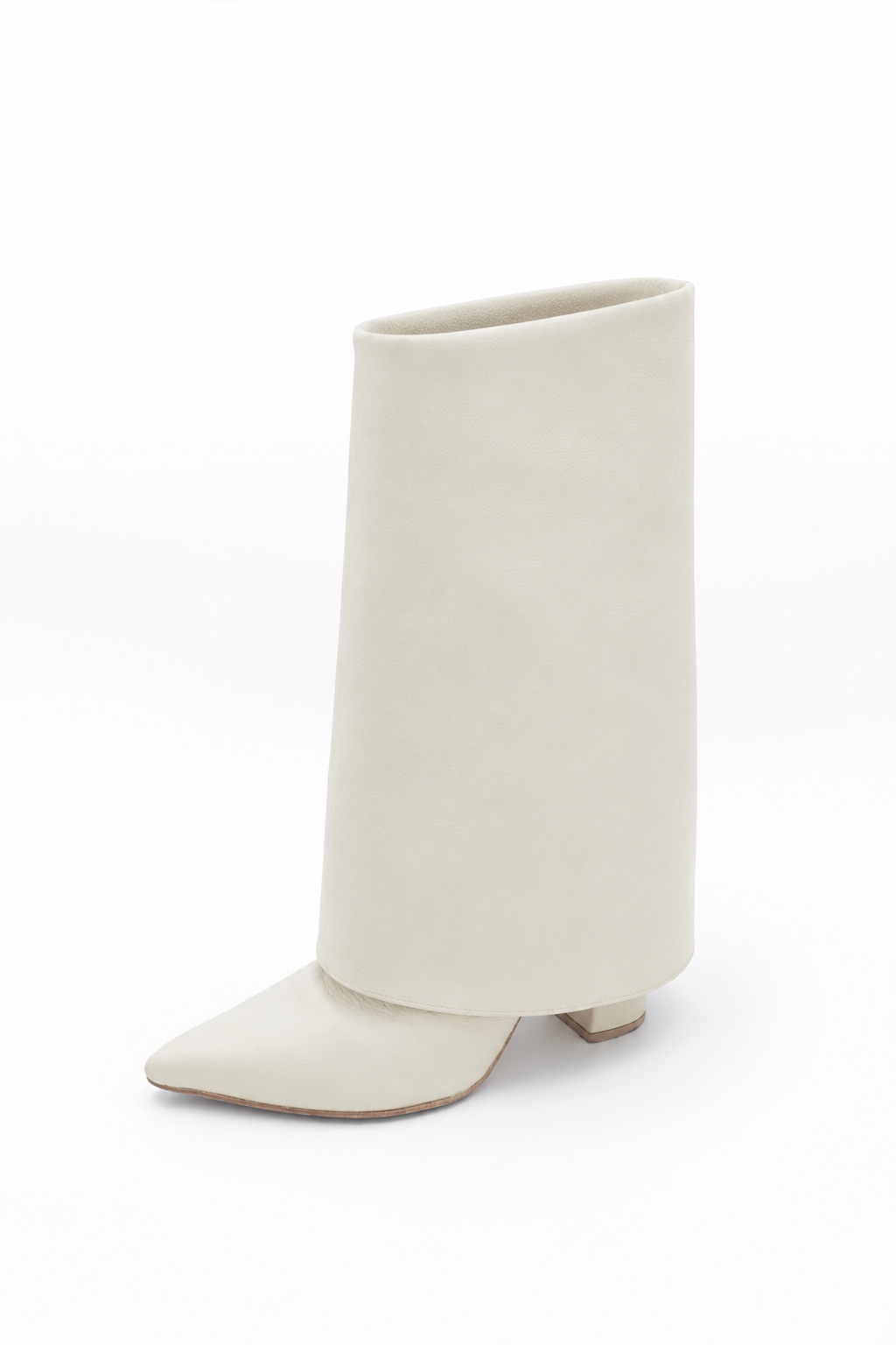 Midi Bell Boot Hueso