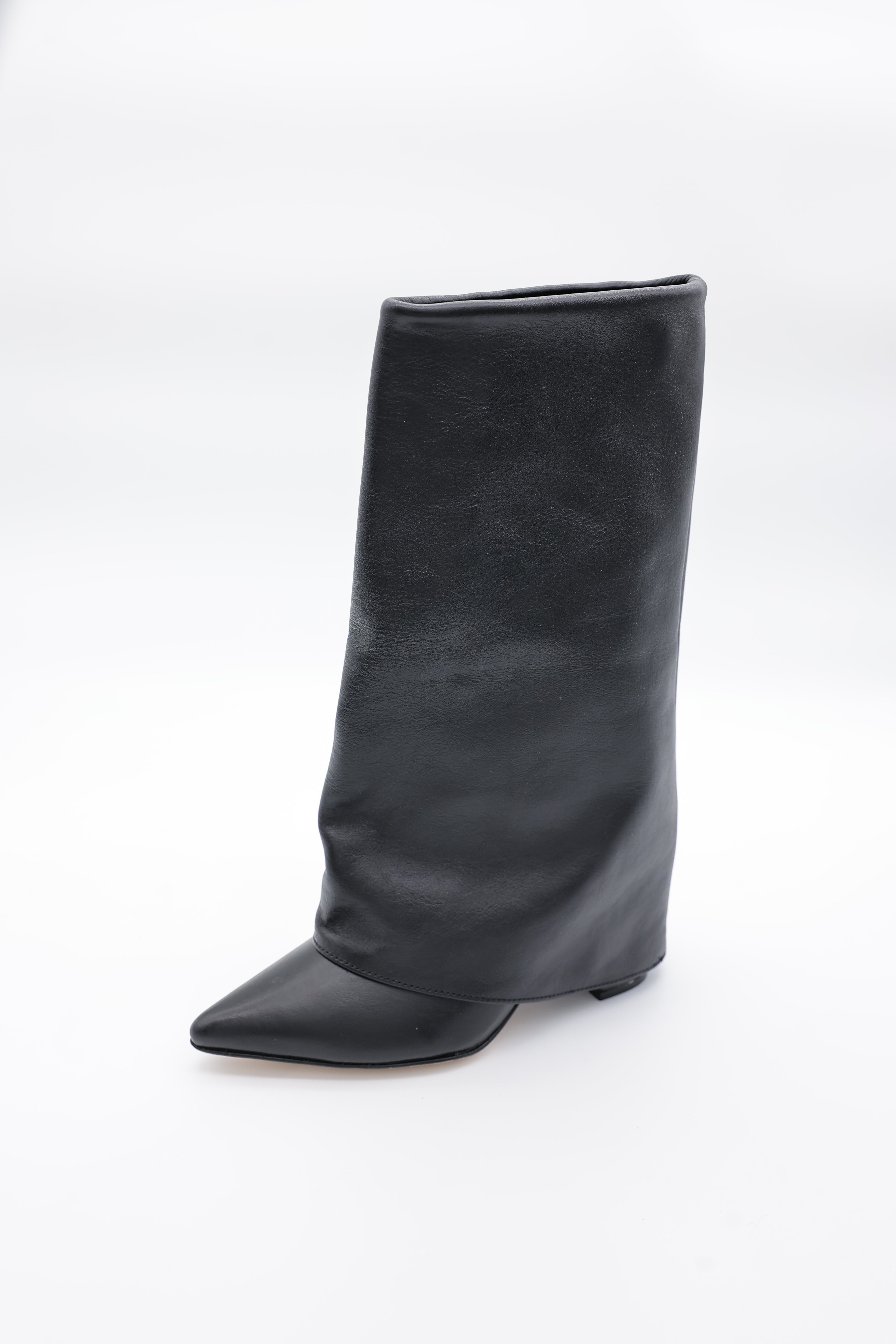 Midi Bell Boot Negra